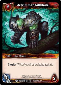 warcraft tcg war of the ancients orgrimmar killblade