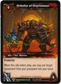 warcraft tcg foil and promo cards orkahn of orgrimmar foil