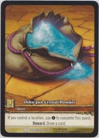 warcraft tcg extended art oshu gun crystal powder ea