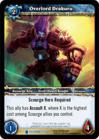 warcraft tcg icecrown overlord drakuru