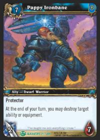 warcraft tcg archives pappy ironbane foil