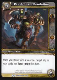 warcraft tcg the hunt for illidan pauldrons of desolation