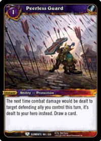 warcraft tcg war of the elements peerless guard