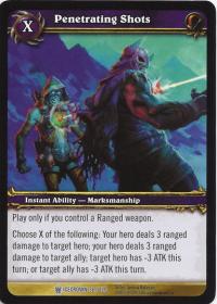 warcraft tcg icecrown penetrating shots