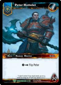 warcraft tcg foil hero cards peter hottelet foil hero