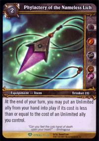 warcraft tcg icecrown citadel phylactery of the nameless lich