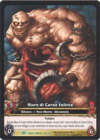 warcraft tcg extended art plagueborn meatwall ea