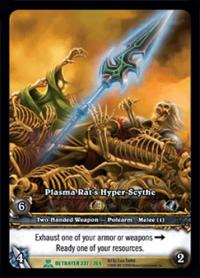 warcraft tcg extended art plasma rat hyper scythe ea