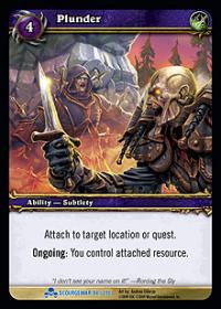 warcraft tcg scourgewar plunder