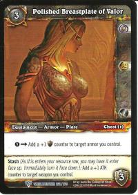 warcraft tcg worldbreaker polished breastplate of valor