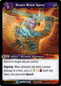 warcraft tcg betrayal of the guardian power word spirit