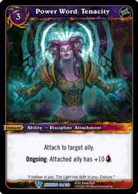 warcraft tcg war of the ancients power word tenacity