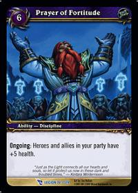 warcraft tcg march of legion prayer of fortitude