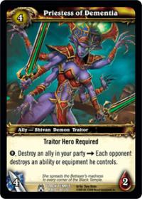 warcraft tcg black temple priestess of dementia