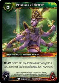 warcraft tcg reign of fire priestess of horror