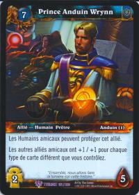 warcraft tcg twilight of dragons foreign prince anduin wrynn french