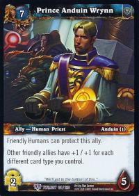 warcraft tcg foil and promo cards prince anduin wrynn foil