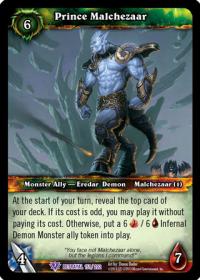 warcraft tcg betrayal of the guardian prince malchezaar