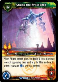 warcraft tcg foil and promo cards ahune the frost lord