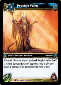 warcraft tcg fires of outland prophet velen