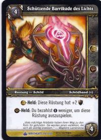 warcraft tcg wrathgate protective barricade of the light german