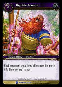 warcraft tcg heroes of azeroth psychic scream