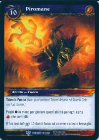 warcraft tcg twilight of dragons foreign pyromaniac italian