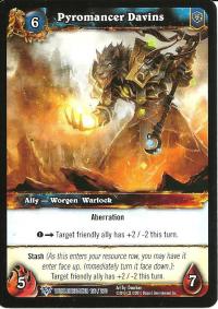 warcraft tcg worldbreaker pyromancer davins