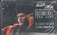 star trek 1e star trek 1e sealed product q continuum complete set