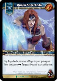 warcraft tcg foil hero cards queen angerboda foil hero