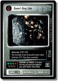 star trek 1e reflections 1 queen s borg cube foil