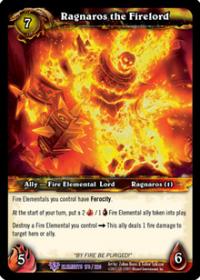 warcraft tcg foil and promo cards ragnaros the firelord foil