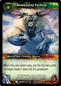 warcraft tcg war of the ancients rampaging furbolg