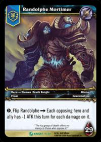 warcraft tcg death knight starter randolphe mortimer