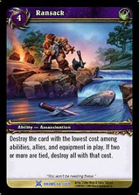 warcraft tcg drums of war ransack