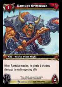 warcraft tcg death knight starter rantuko grimtouch