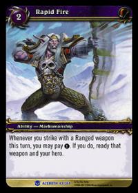 warcraft tcg heroes of azeroth rapid fire