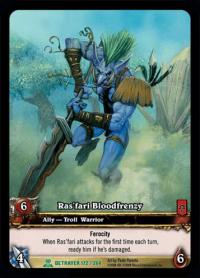 warcraft tcg extended art rasfari bloodfrenzy ea