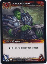 warcraft tcg caverns of time razor hill lout