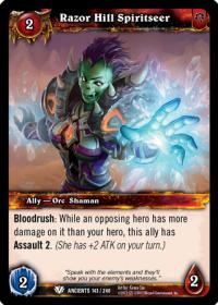 warcraft tcg war of the ancients razor hill spiritseer