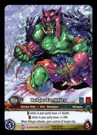 warcraft tcg extended art rehgar earthfury ea