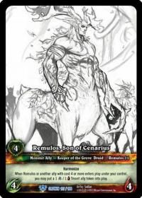 warcraft tcg extended art remulos son of cenarius ea sketch