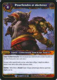 warcraft tcg war of the elements french rend and tear french