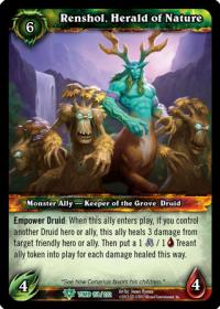 warcraft tcg tomb of the forgotten renshol herald of nature