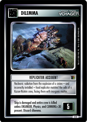 Replicator Accident