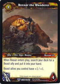 warcraft tcg reign of fire rexxar the wanderer