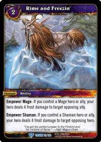 warcraft tcg crown of the heavens rime and freezin