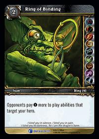 warcraft tcg onyxias lair ring of binding