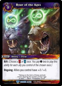 warcraft tcg betrayal of the guardian roar of the ages