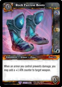 warcraft tcg crafted cards rock furrow boots